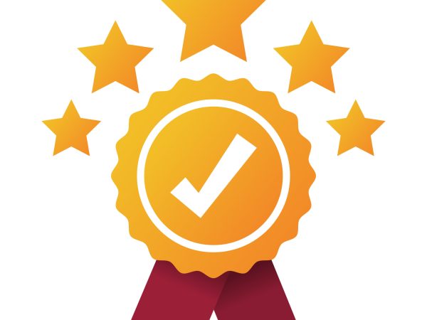 award_ribbon_check_mark_with_stars_gradient_style